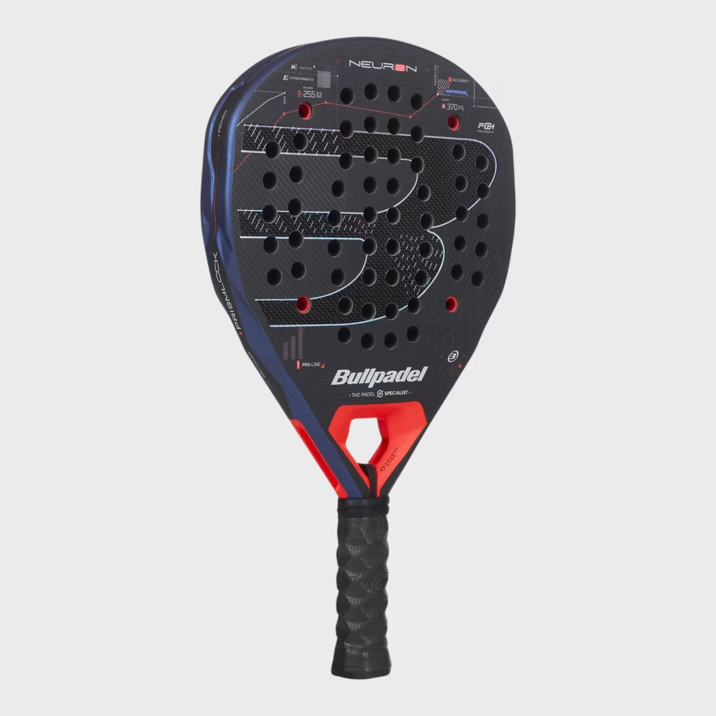Bullpadel Neuron 02 27 padelio raketė iš priekio