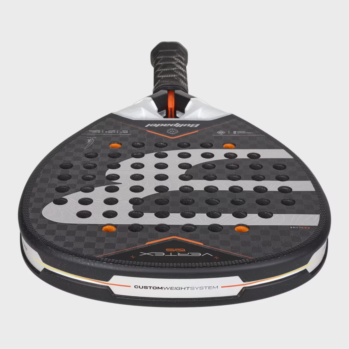 Bullpadel Vertex 05 27 padelio raketės paviršius
