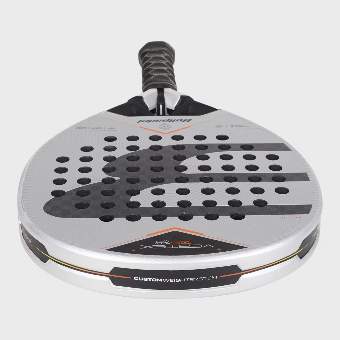 Bullpadel Vertex 05 Hybrid 27 padelio raketės paviršius