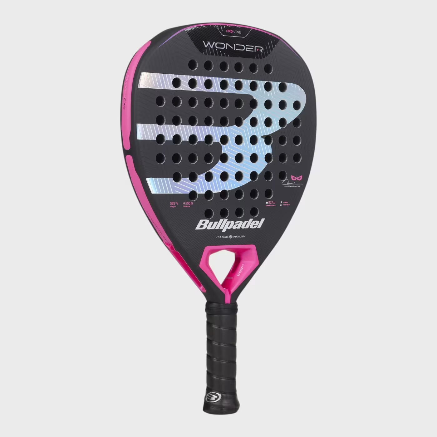 Bullpadel Wonder 27 padelio raketė iš priekio