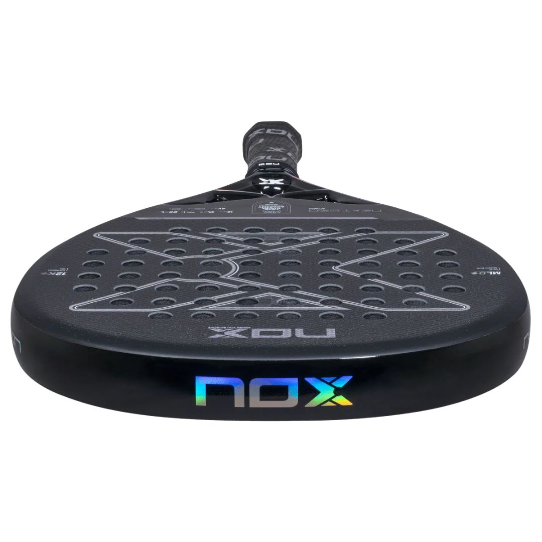 Nox Nextgen 12K Attack padelio raketės galva iš arti